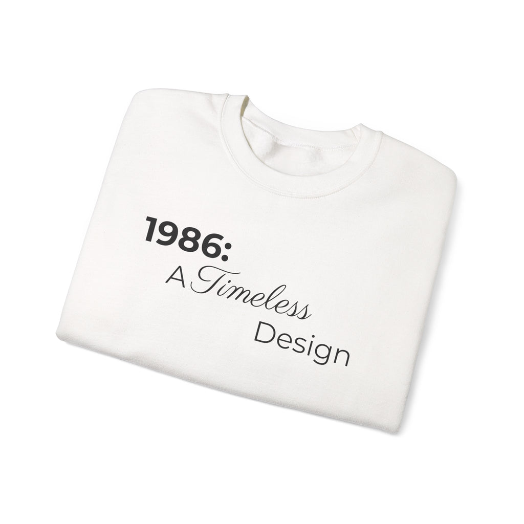 1986: A Timeless Design Sweatshirt