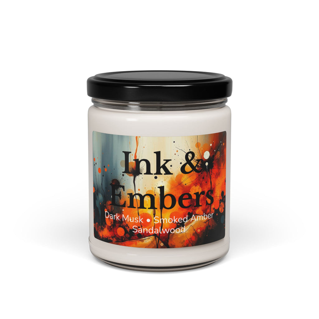 Dark Musk & Smoked Amber Soy Candle ‚Äî Sandalwood 9oz