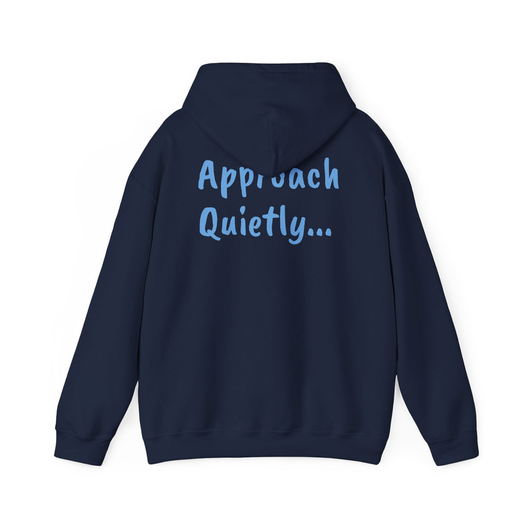 Reading Hoodie - "Approach Quietly" Cozy Booklover Pullover