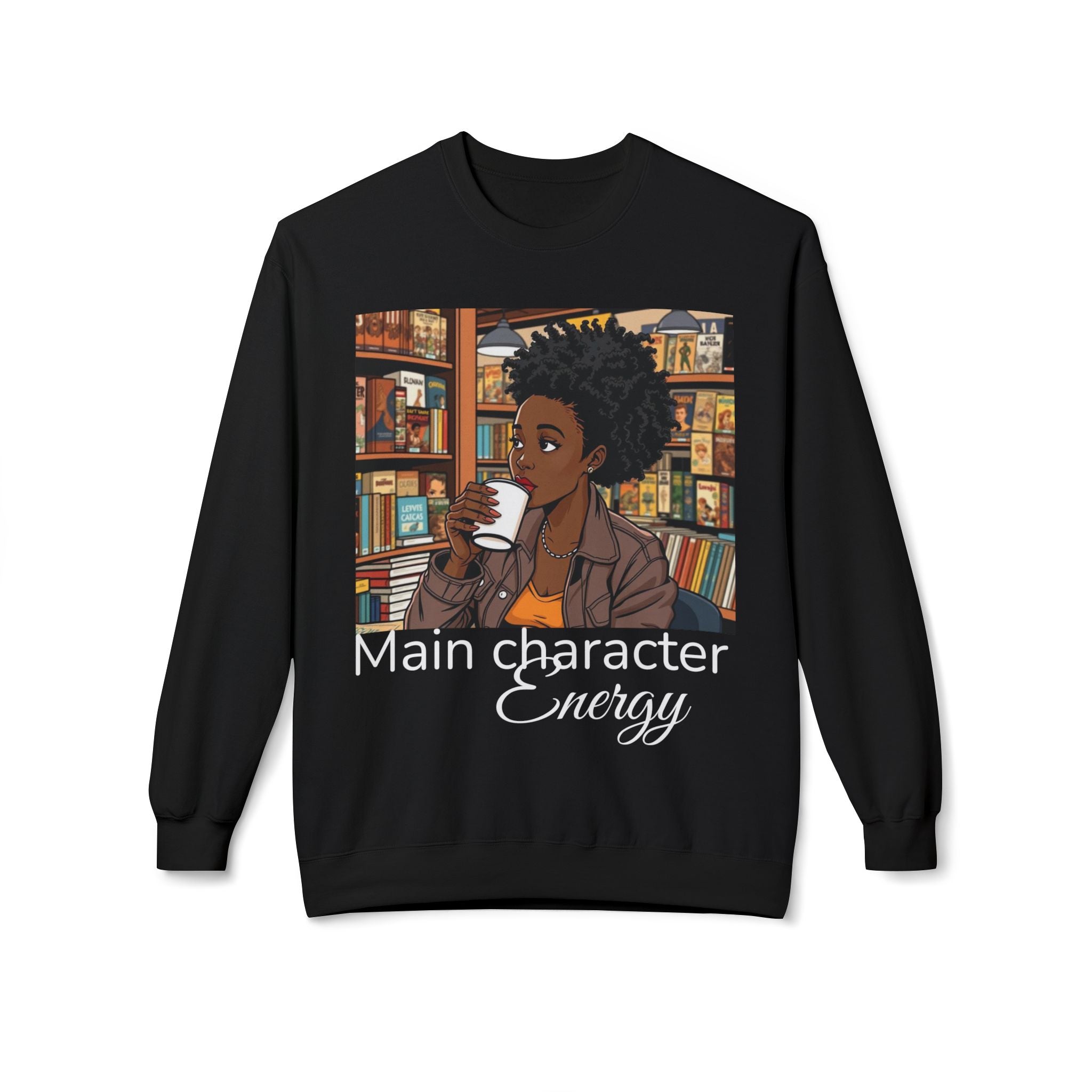 Cozy Illustrated Sweatshirt, Comfortable Crewneck for Book Lovers, Perfect Gift for Readers and Writers, Cute Cozy Wardrobe Essential, [...]