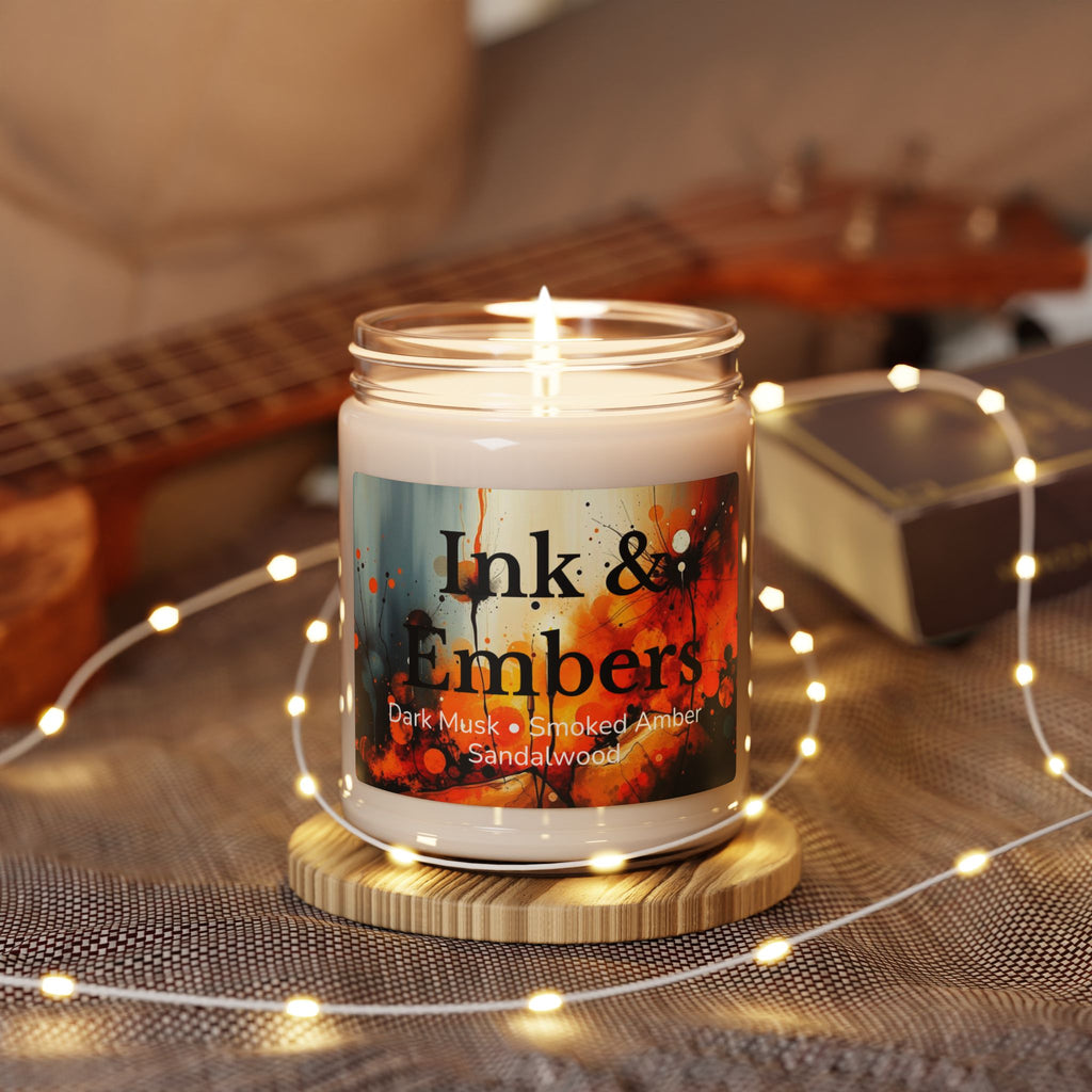 Dark Musk & Smoked Amber Soy Candle ‚Äî Sandalwood 9oz