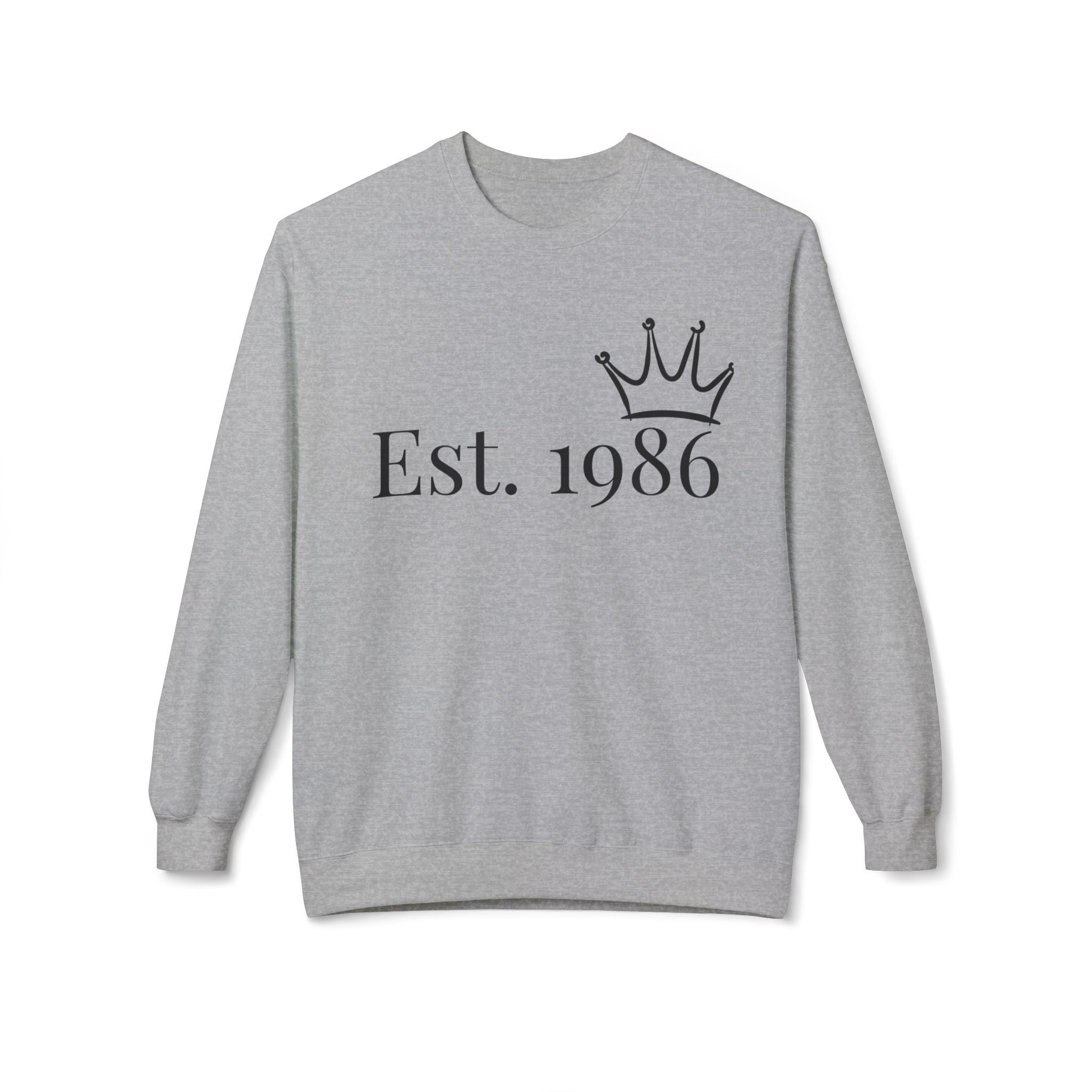EST. 1986 Crewneck Sweatshirt ‚Äî Classic Vintage Year Fleece