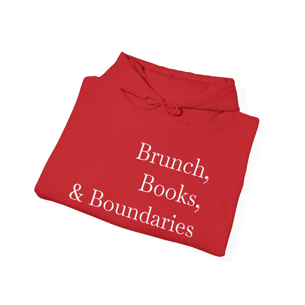 Brunch, Books & Boundaries Hoodie - Sweatshirt for Book Lovers