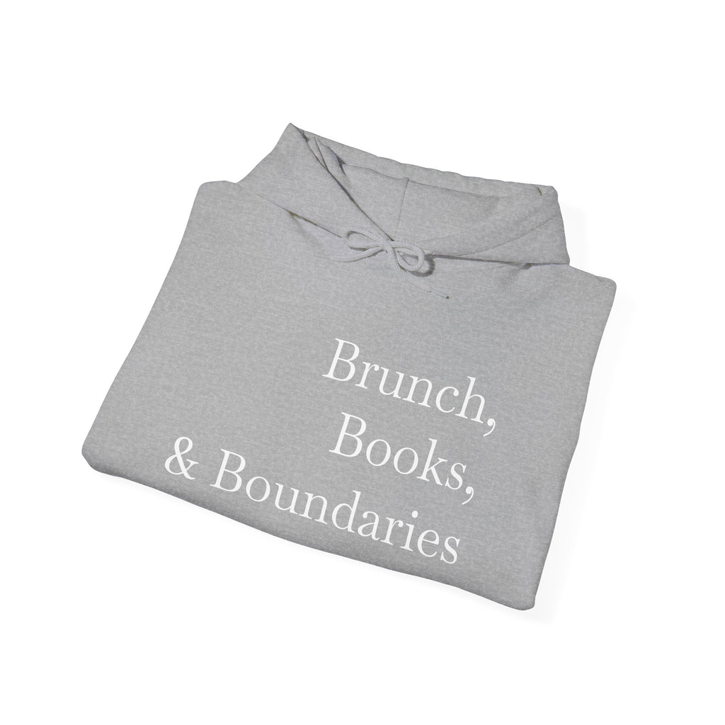 Brunch, Books & Boundaries Hoodie - Sweatshirt for Book Lovers