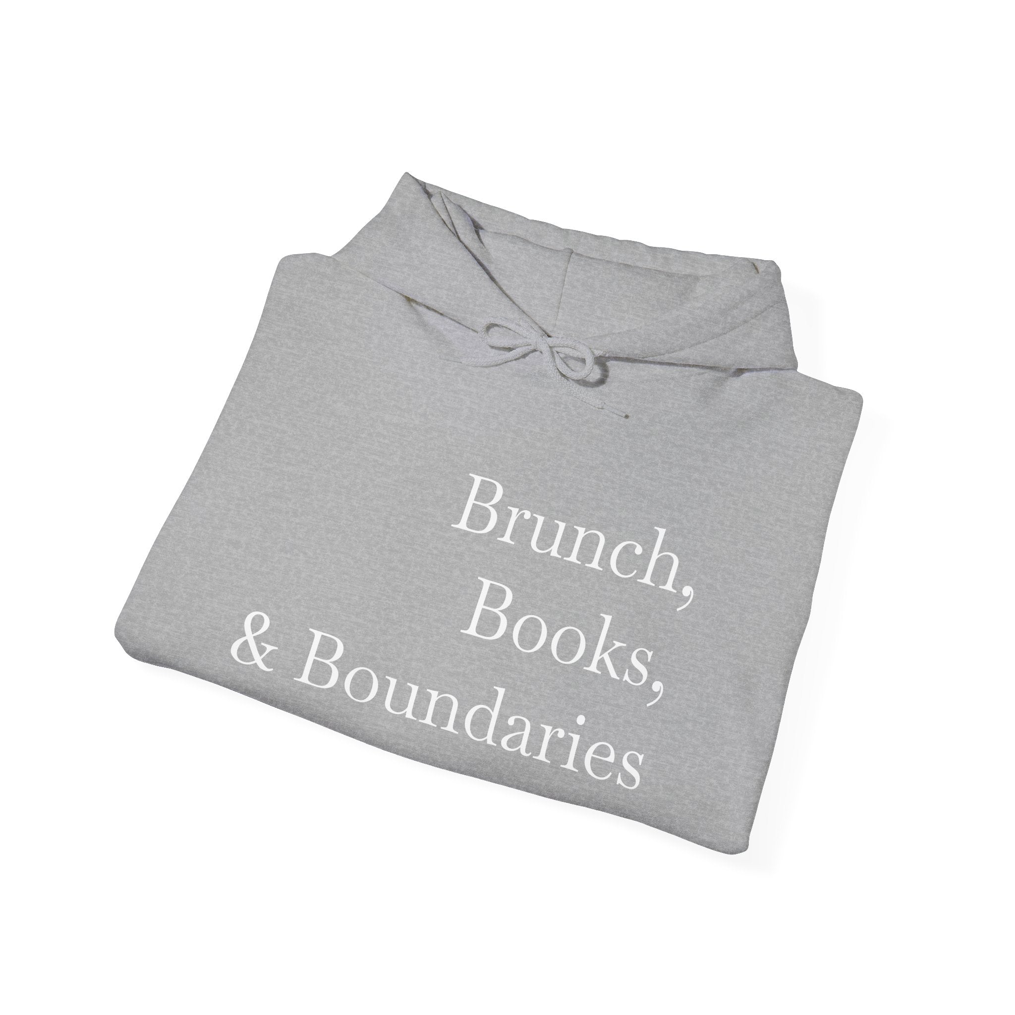 Brunch, Books & Boundaries Hoodie - Sweatshirt for Book Lovers