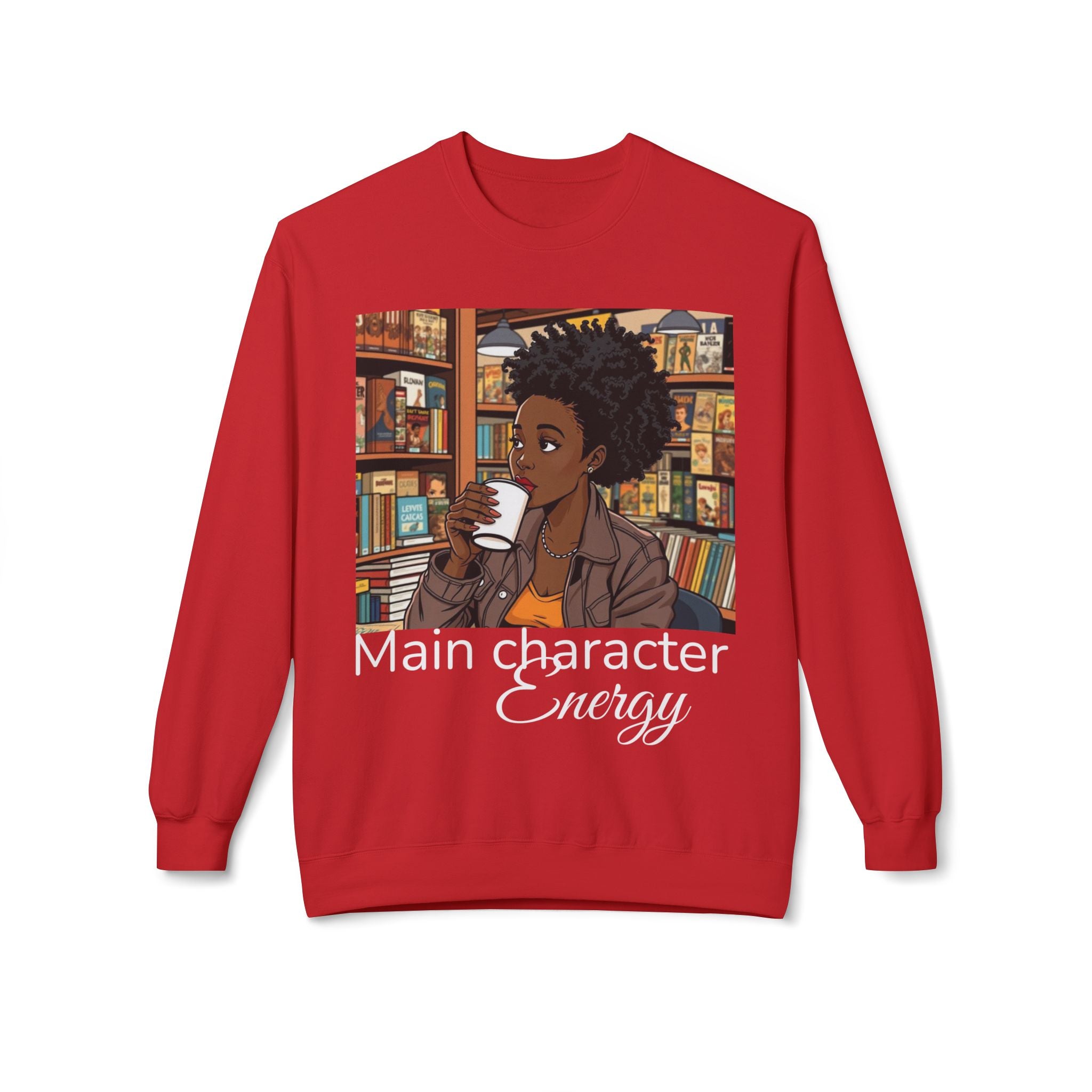 Cozy Illustrated Sweatshirt, Comfortable Crewneck for Book Lovers, Perfect Gift for Readers and Writers, Cute Cozy Wardrobe Essential, [...]