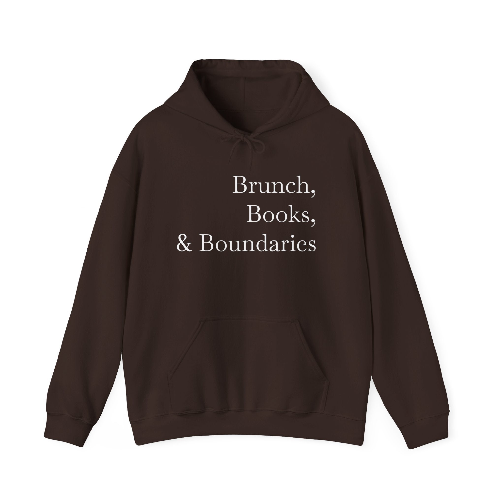 Brunch, Books & Boundaries Hoodie - Sweatshirt for Book Lovers