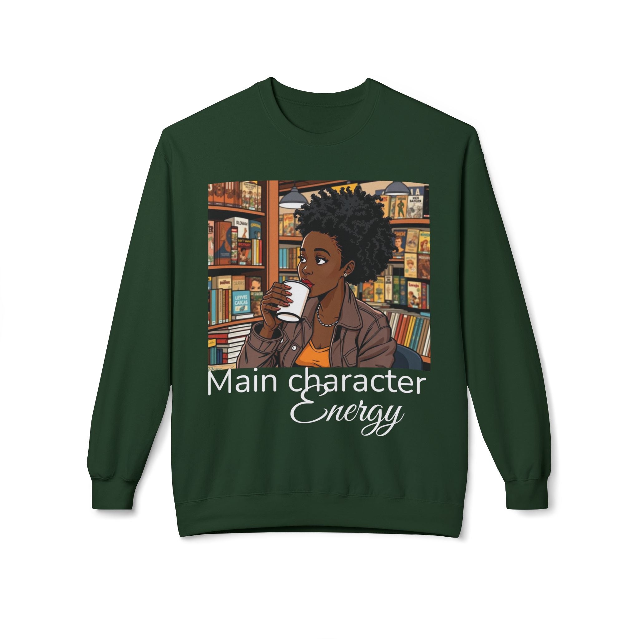 Cozy Illustrated Sweatshirt, Comfortable Crewneck for Book Lovers, Perfect Gift for Readers and Writers, Cute Cozy Wardrobe Essential, [...]