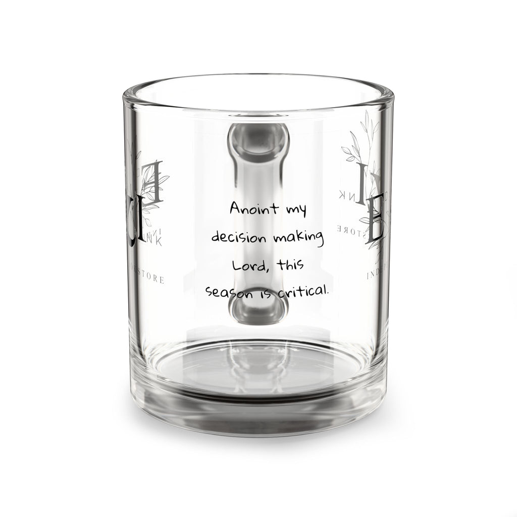 Inspirational Glass Mug for Motivation, Perfect Gift for Friends, Daily Coffee, Inspirational Quotes, Office Decor