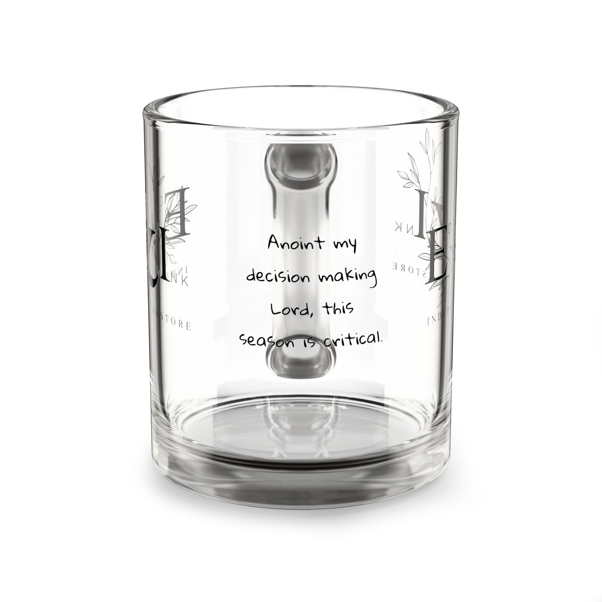 Inspirational Glass Mug for Motivation, Perfect Gift for Friends, Daily Coffee, Inspirational Quotes, Office Decor