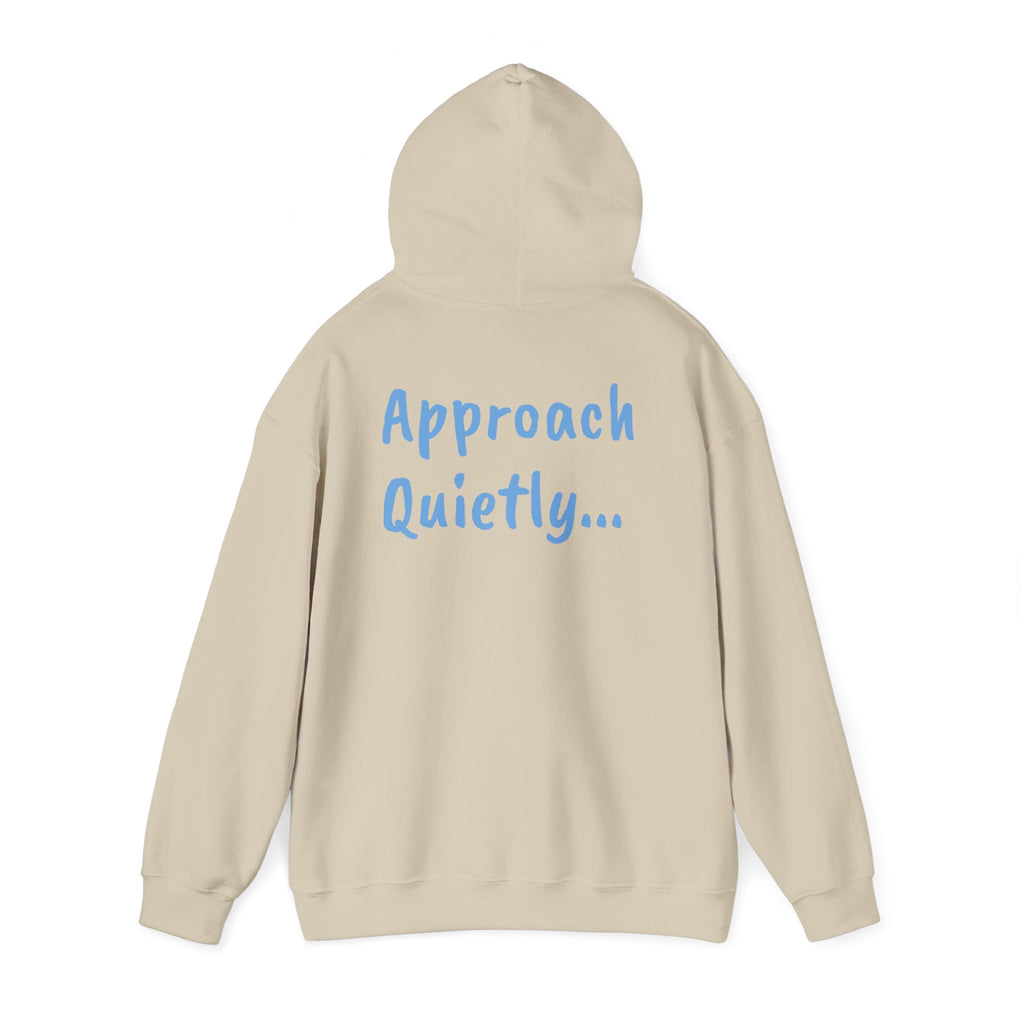 Reading Hoodie - "Approach Quietly" Cozy Booklover Pullover