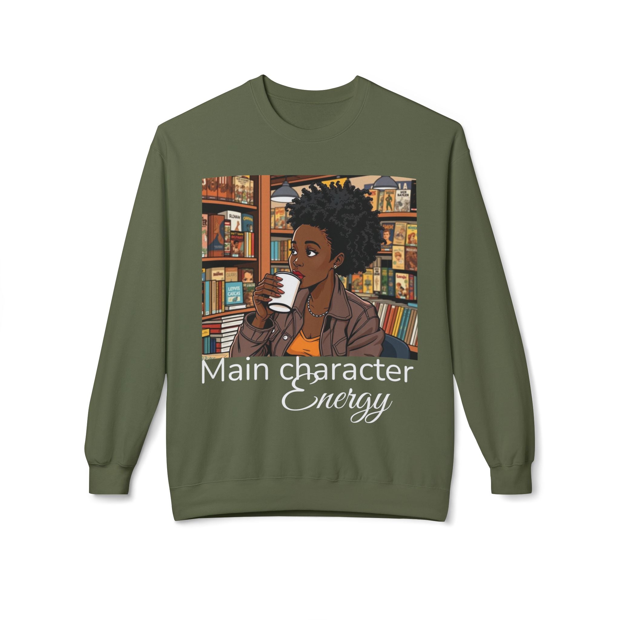 Cozy Illustrated Sweatshirt, Comfortable Crewneck for Book Lovers, Perfect Gift for Readers and Writers, Cute Cozy Wardrobe Essential, [...]