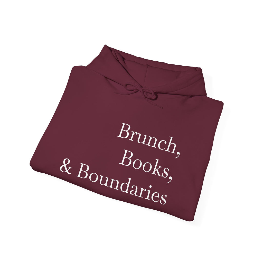 Brunch, Books & Boundaries Hoodie - Sweatshirt for Book Lovers