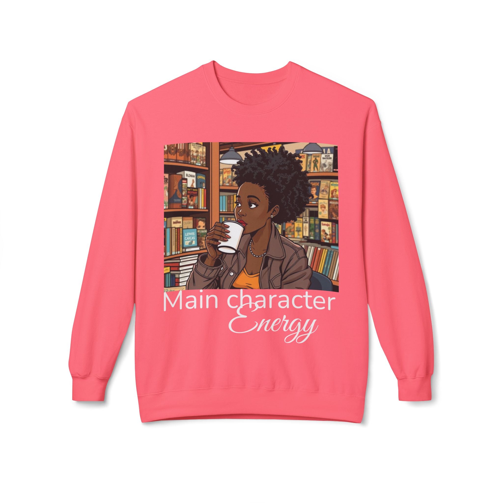 Cozy Illustrated Sweatshirt, Comfortable Crewneck for Book Lovers, Perfect Gift for Readers and Writers, Cute Cozy Wardrobe Essential, [...]