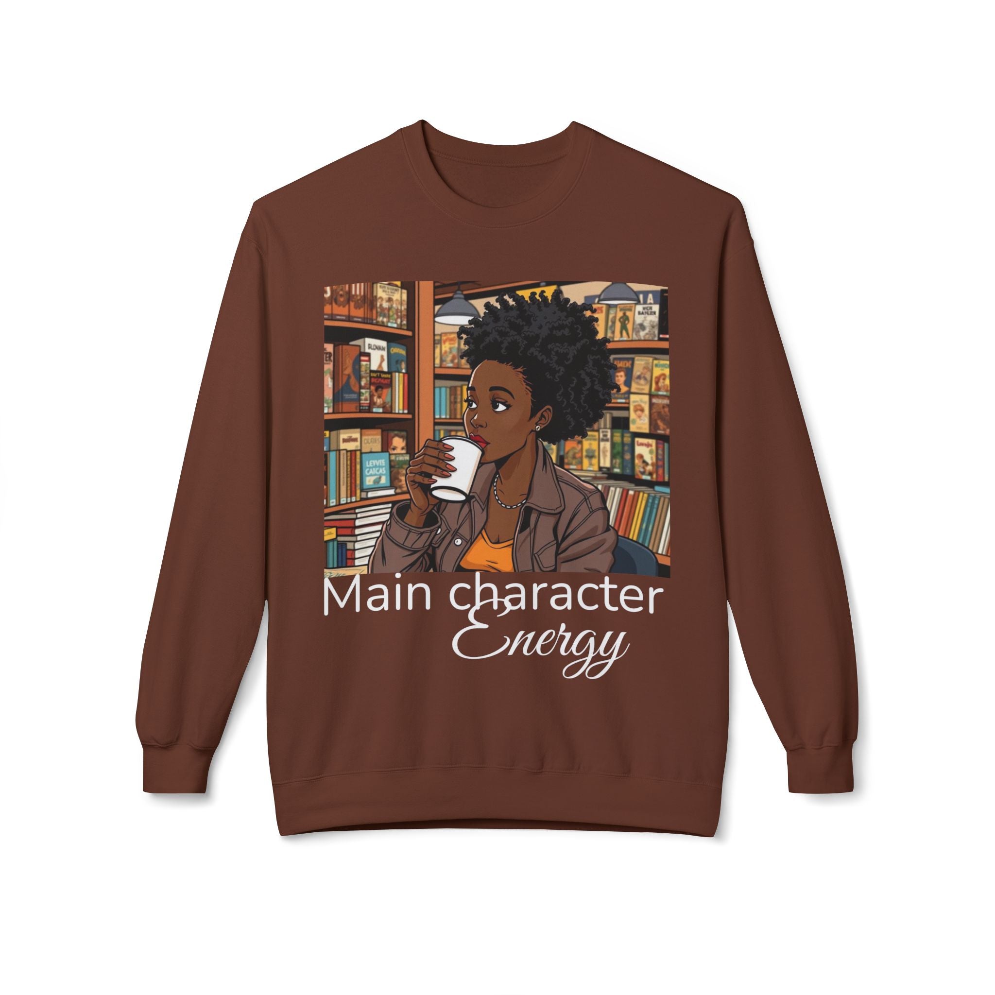Cozy Illustrated Sweatshirt, Comfortable Crewneck for Book Lovers, Perfect Gift for Readers and Writers, Cute Cozy Wardrobe Essential, [...]