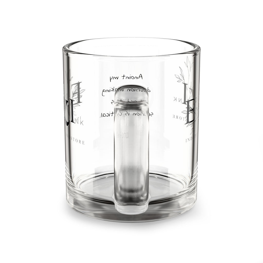 Inspirational Glass Mug for Motivation, Perfect Gift for Friends, Daily Coffee, Inspirational Quotes, Office Decor