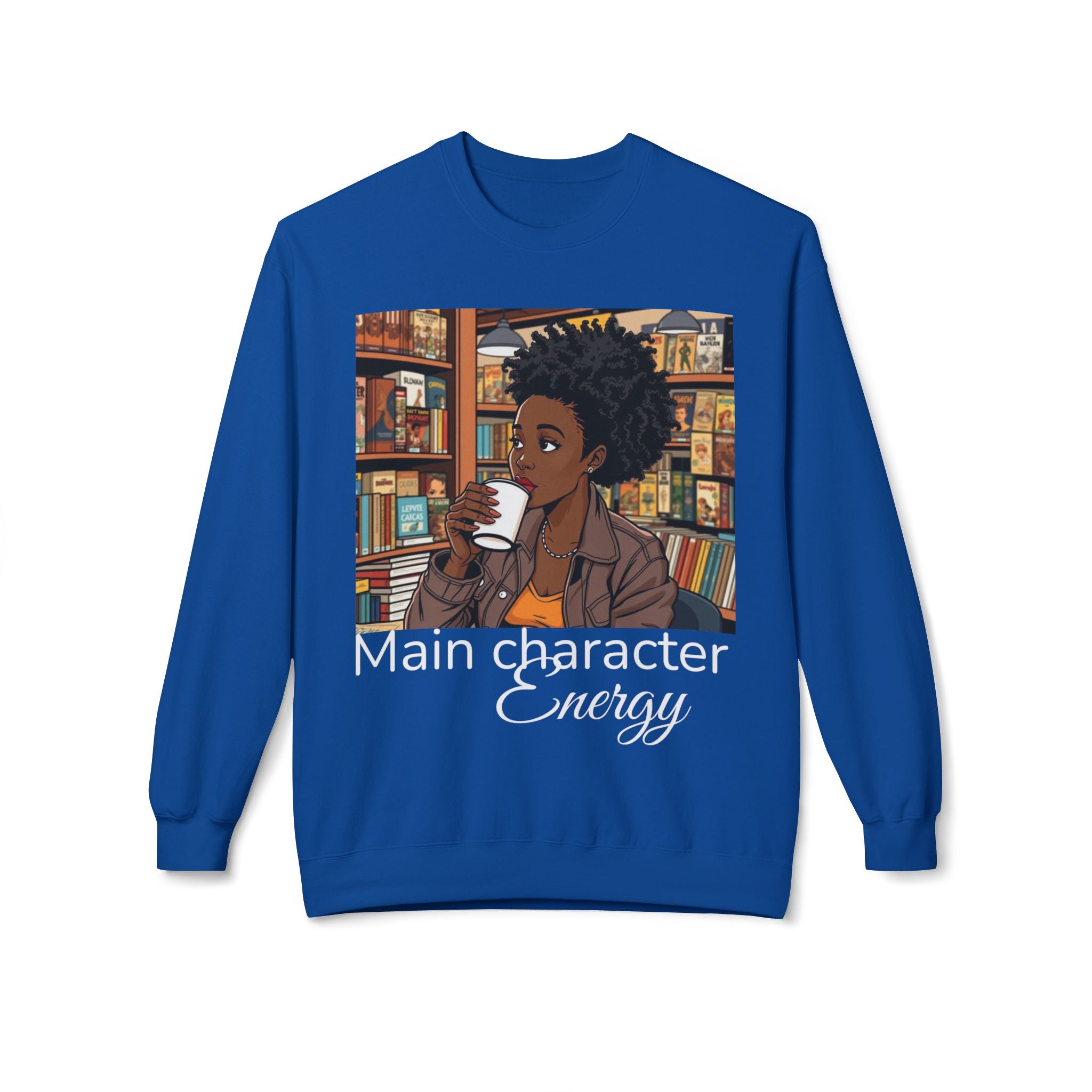 Cozy Illustrated Sweatshirt, Comfortable Crewneck for Book Lovers, Perfect Gift for Readers and Writers, Cute Cozy Wardrobe Essential, [...]