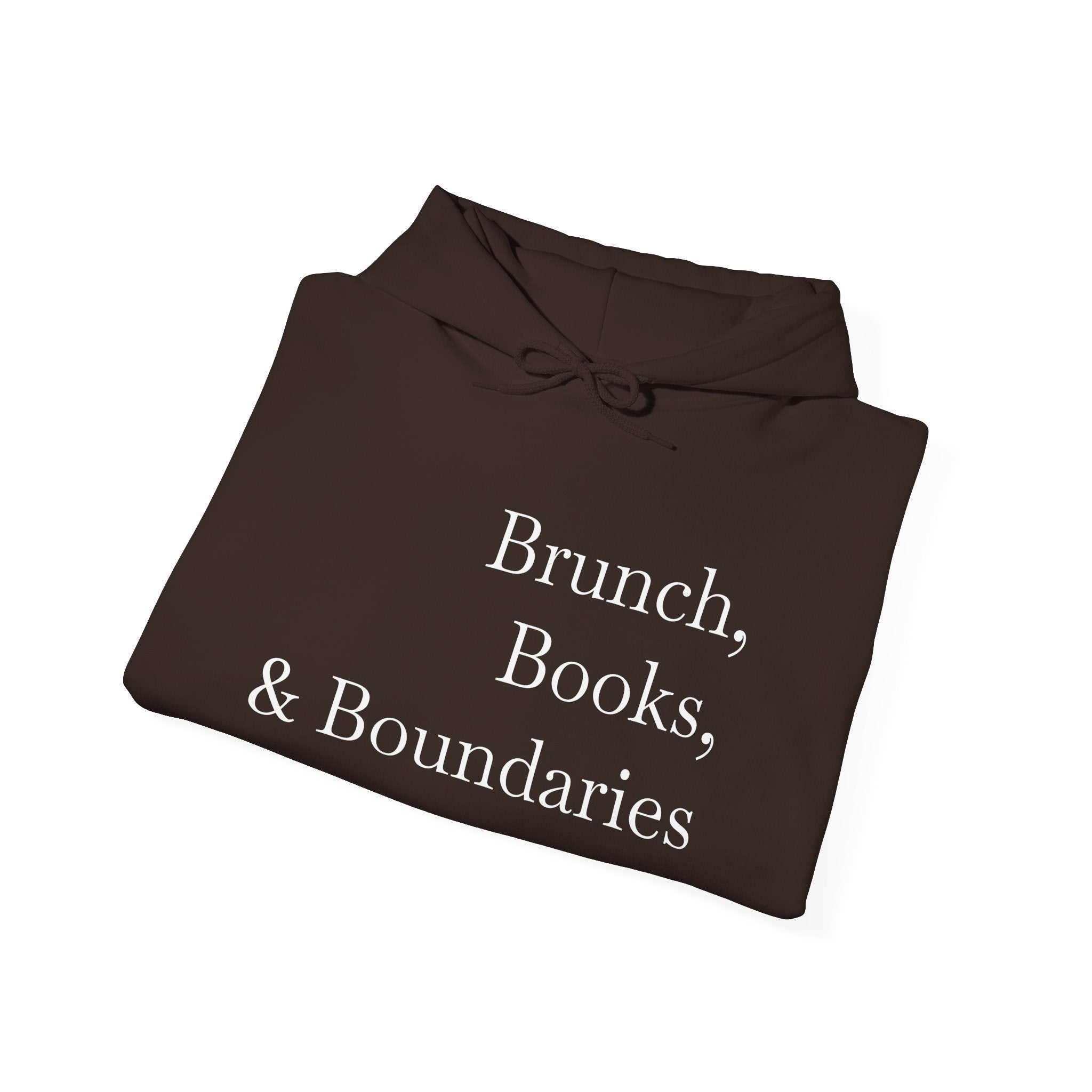 Brunch, Books & Boundaries Hoodie - Sweatshirt for Book Lovers