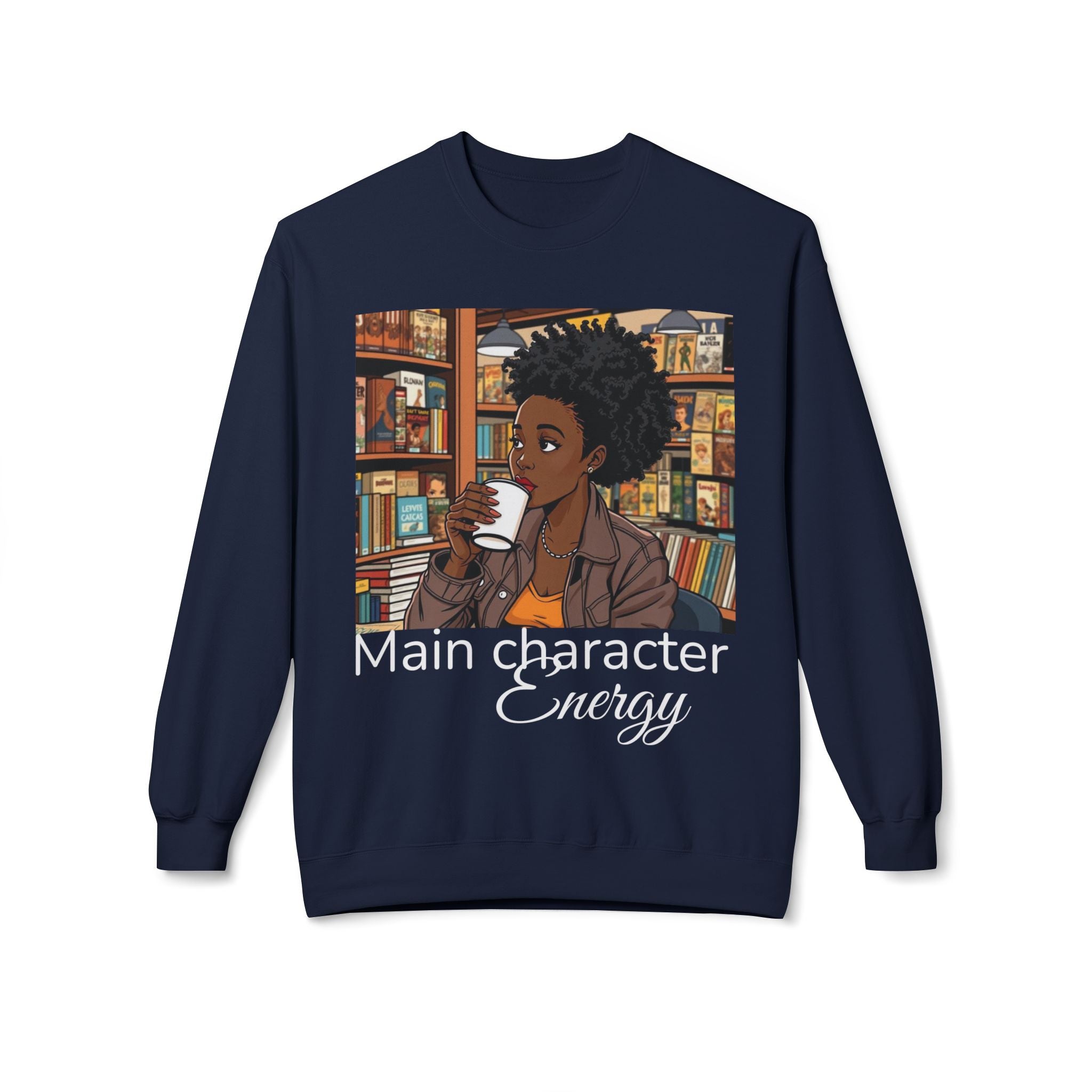 Cozy Illustrated Sweatshirt, Comfortable Crewneck for Book Lovers, Perfect Gift for Readers and Writers, Cute Cozy Wardrobe Essential, [...]