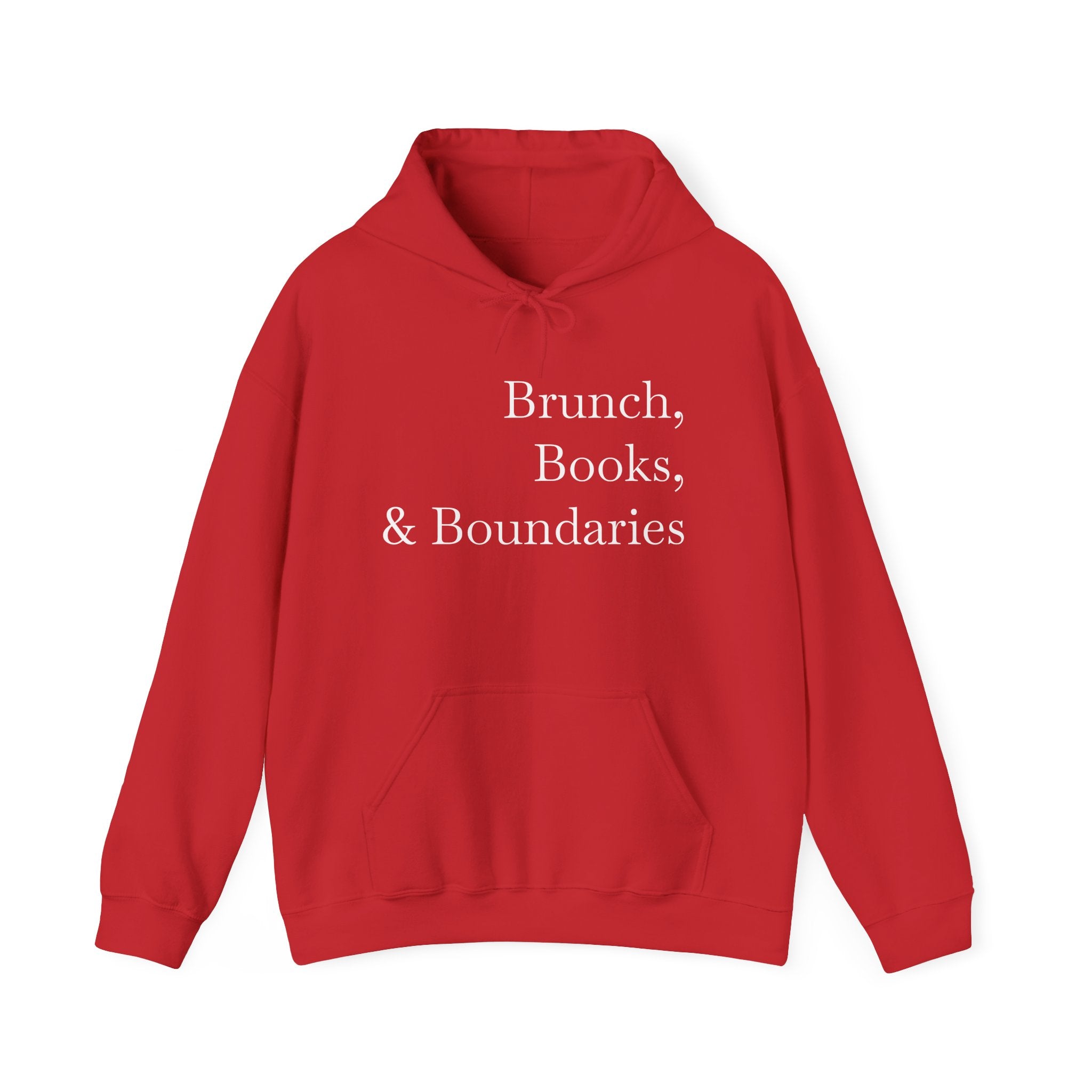 Brunch, Books & Boundaries Hoodie - Sweatshirt for Book Lovers
