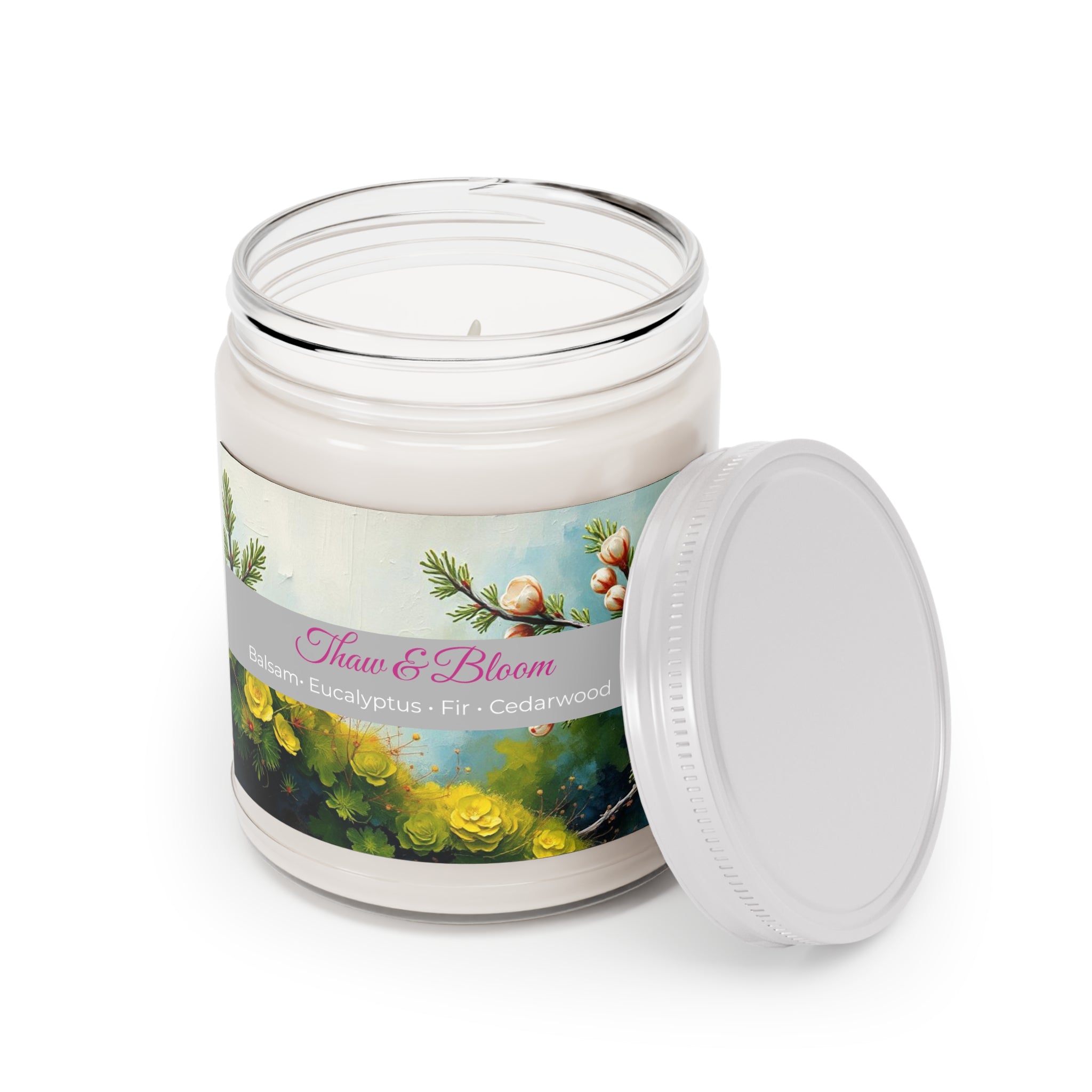 Thaw & Bloom Soy Candle ‚Äî Fir, Balsam & Cedarwood (9oz)