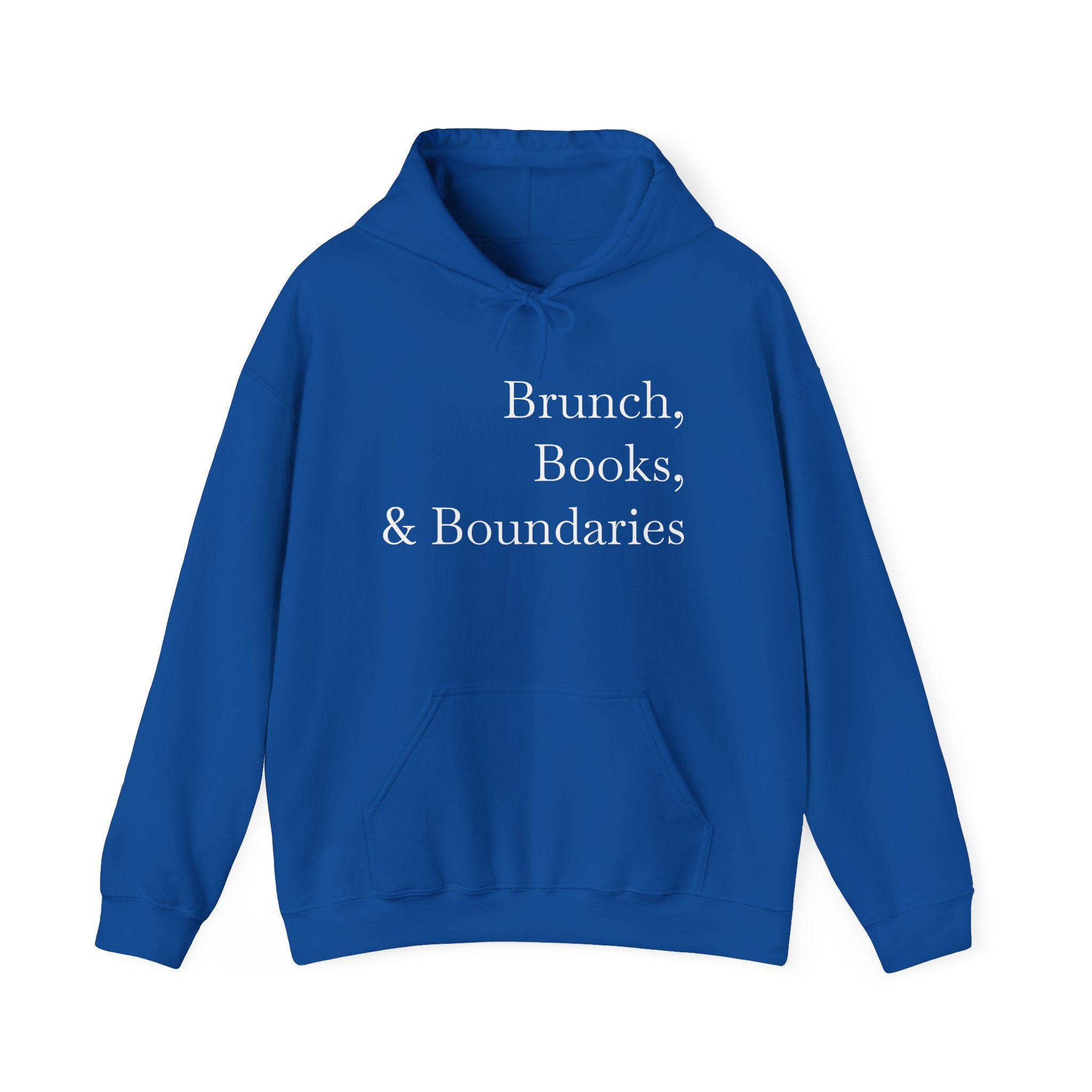 Brunch, Books & Boundaries Hoodie - Sweatshirt for Book Lovers