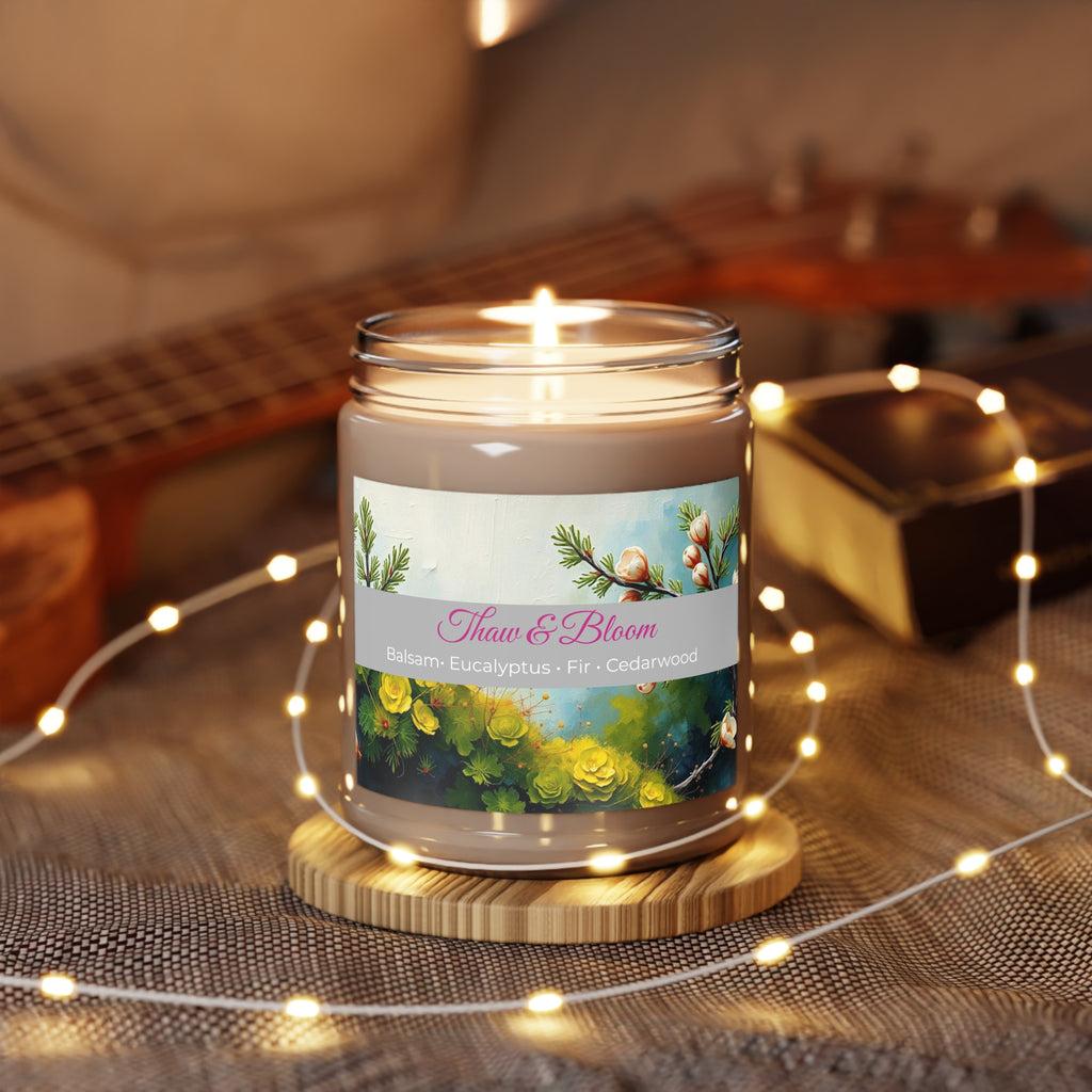 Thaw & Bloom Soy Candle ‚Äî Fir, Balsam & Cedarwood (9oz)