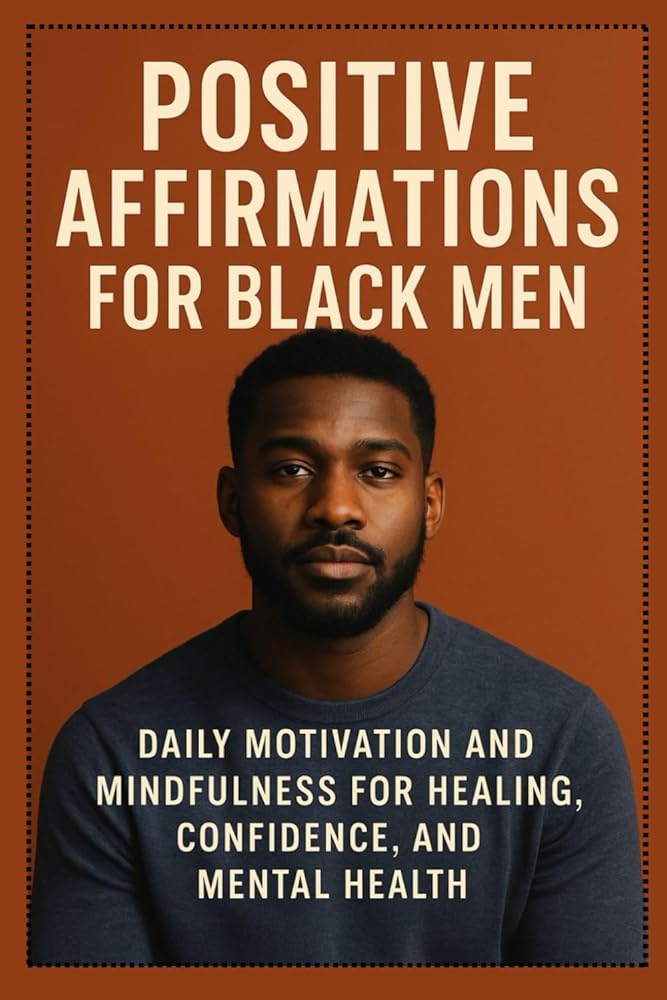 Positive Affirmations for Black Men:Daily Motivation and Mindfulness for Healing, Confidence, and Mental Health cover image